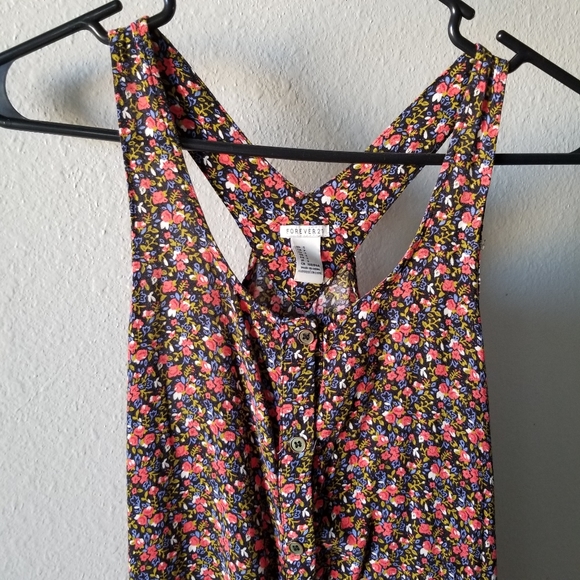 floral flowy drop waist dress - Picture 2 of 6